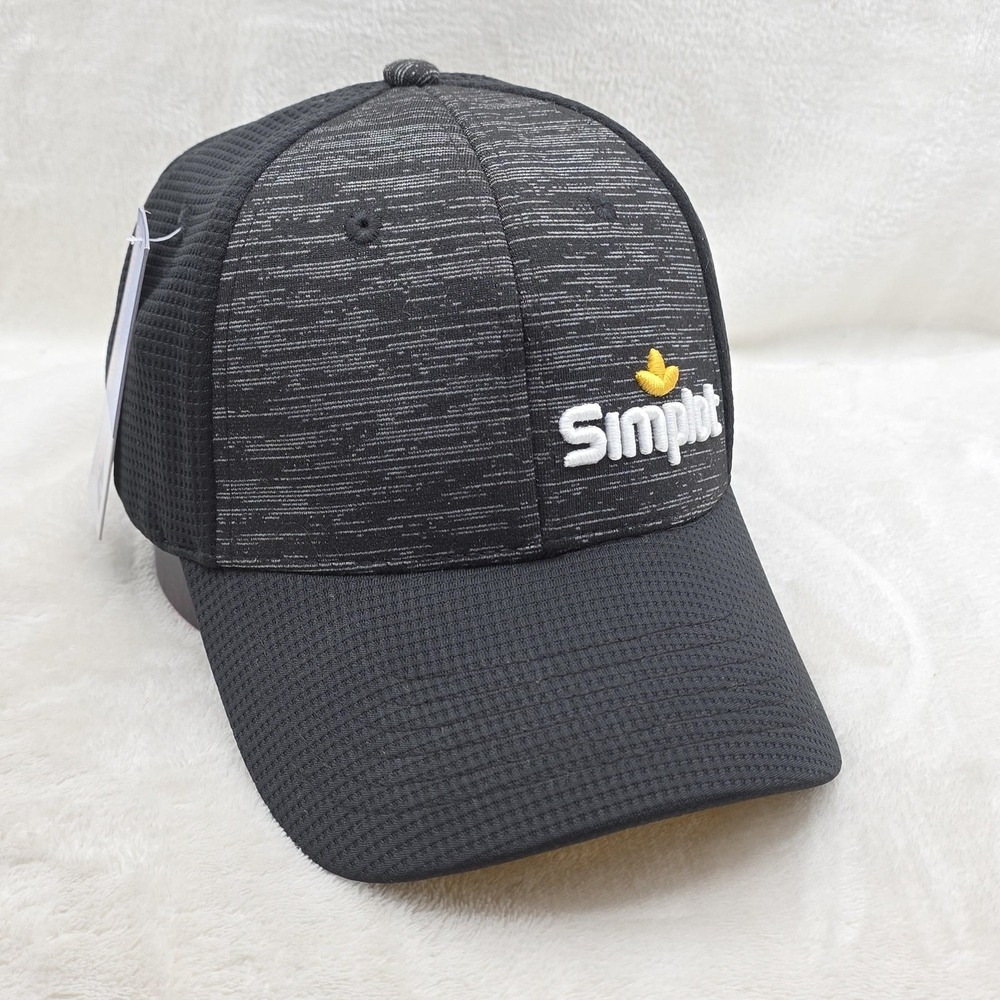 Simplot Hat Cap Strap Back New K-Products Adjustable Black Farming Workwear Mens